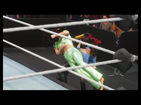 Ariana Grande & Selena Gomez vs. Black Widow (WWE 2k19) - Royal Girl Fights 😍