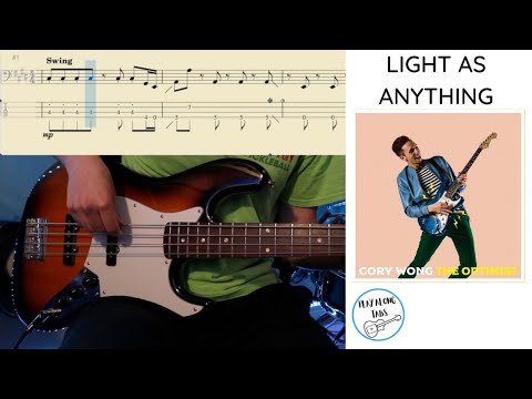 Cory Wong: Light As Anything (feat. Robbie Wulfsohn) - Bass Cover with Bass Tab