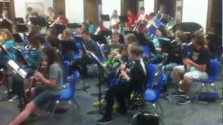 Stillwater jr. high school band preforms 