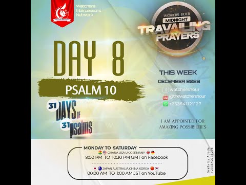 WATCHERS HOUR (MIDNIGHT PRAYERS) ON FRIDAY DECEMBER 8 2023 IS LIVE WITH PS. ISAAC ESHUN.