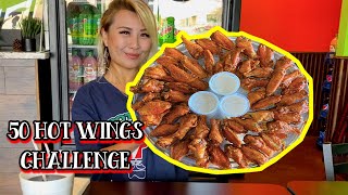 50 HOT WINGS CHALLENGE at Brother's Pizza in Las Vegas!! #RainaisCrazy