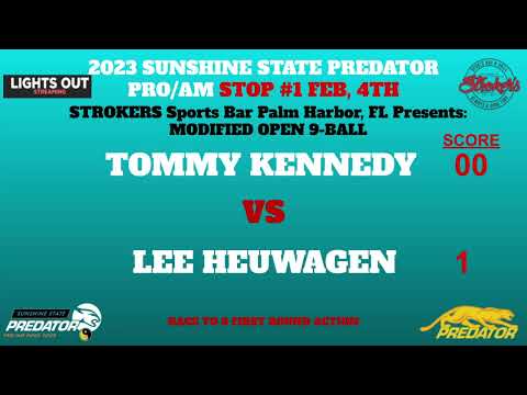 Tommy Kennedy vs Lee Heuwagen | 2023 Stop#1 Strokers Sports Bar & Grill Palm Harbor, FL Open 9-Ball