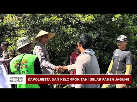 PRESISI UPDATE : POLRESTA JAYAPURA MEMBERSAMAI PANEN JAGUNG DI KOYA 12/04/2025 (21.00)