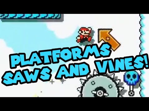 EPIC Platforming! || Blue Platforms & Saw Vines 2 || Super Mario Maker 2 #Shorts