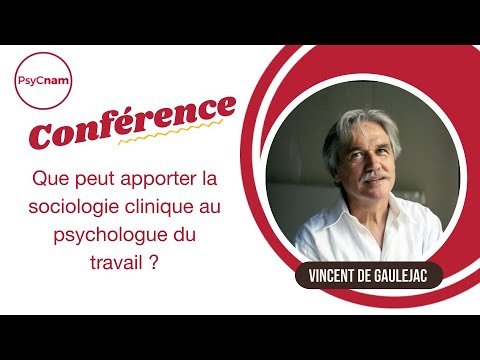 Conférence Vincent de Gaulejac pour PsyCnam 08/12/2022