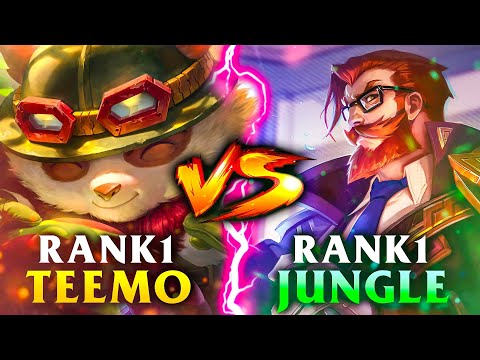 RANK 1 Teemo FACES OFF against RANK 1 Jungle & this happened...