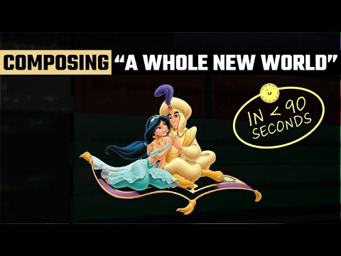 Aladdin's "A Whole New World" in less than 90 seconds