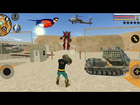 Vegas Crime Simulator (Vegas Hero with Naxeex T Shirt) Superhero Fight with 🚀 Rocket Launcher - HD