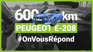 600km en PEUGEOT e-208 : la FAQ !