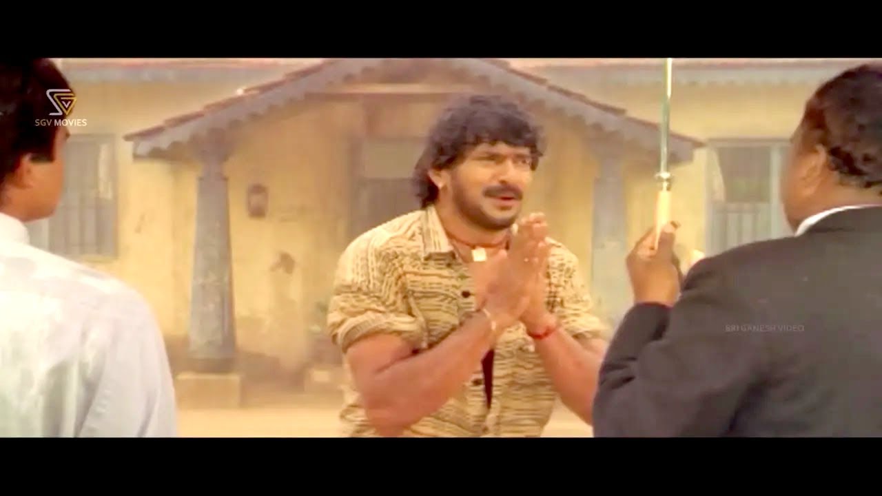 Upendra Begging In Front Of Lawyer To Save His House - Gokarna Kannada Movie