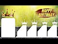 coming soon birthday background effect hd/ Happy Birthday video banner/ birthday status