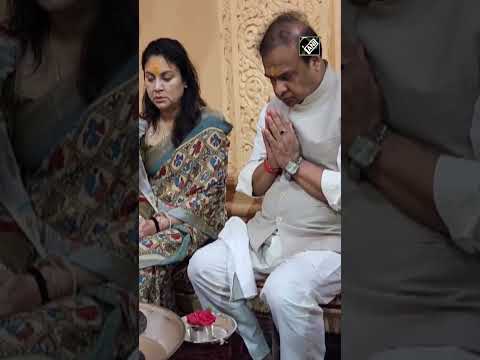 Assam CM Himanta Biswa Sarma offers prayers at Somnath Temple in Gujarat