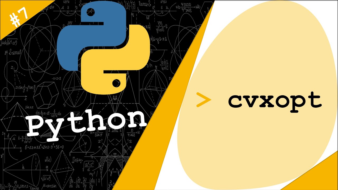 CVXOPT in Python | Package for Convex Optimization | Python # 7