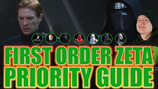 First Order Zeta Priority List & Breakdown! SWGOH