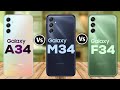 Samsung A34 5G Vs Samsung M34 5G Vs Samsung F34 5G