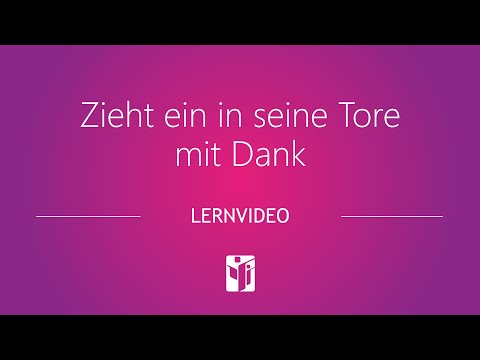 Lobpreislied mit Akkorden - "Zieht ein in seine Tore mit Dank" - FCG Zwickau | Glaubenszentrum