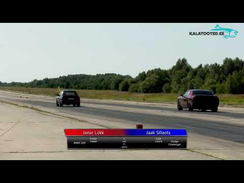 Janar Lükk - BMW 320i vs Jaak Sillaots - Dodge Challenger. Dragrace @ EDRA nationals 2019
