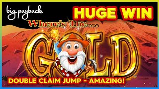 DOUBLE CLAIM JUMP HUGE!!! Where's the Gold Jackpots Buffalo Slot - IT DID IT!!!