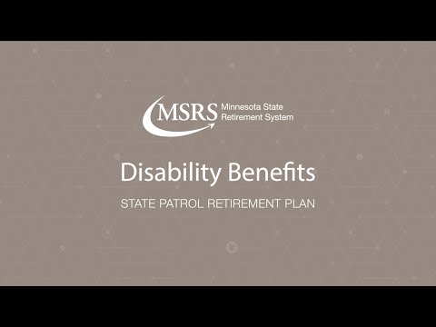 MSRS - Disability Benefit: State Patrol Retirement Plan