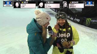 ChloeKimwinsgoldinWomen’sSnowboardSuperPipe-WinterXGames