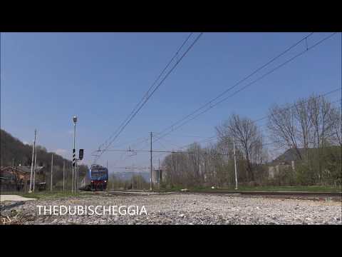 REGIONALE IN DOPPIA SIMMETRICA DI E.464 IN ARRIVO A ROBILANTE (CN) MERC. 17 - 4 - 2019