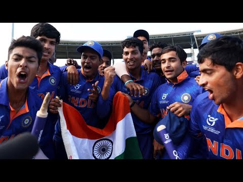 india won the U-19 world cup 5th timeu19worldcup #indvseng #shorts