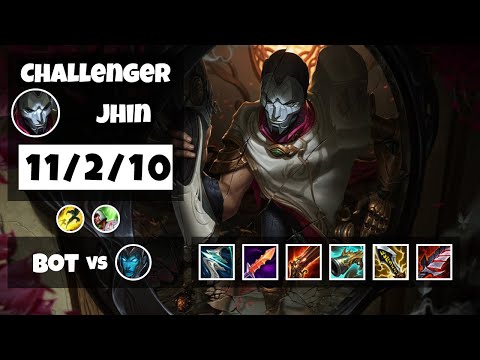 Jhin Gameplay Challenger Replay S11 - 11.13 Bot Lane (11/2/10) - KOREAN