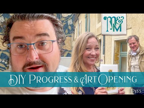 Bathroom Progress & ART Opening | Manor & Maker