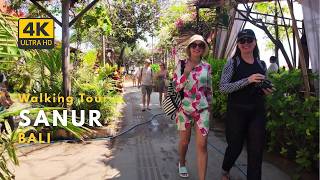 SANUR, BALI 4K Walking Tour 🌴 | Morning Walk Around Sindhu, Sanur Beach & Mataha