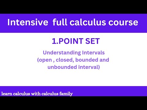 point set (intervals and boundaries) full calculus course