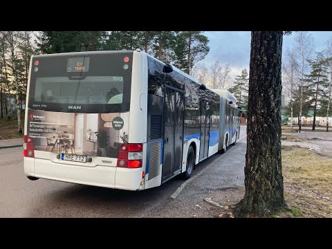 Bus ride linje 6 från Rönnby Centrum till Finnslätten Norra