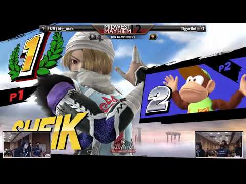 Midwest Mayhem 12 WINNERS TOP 64 - UR | big_mak (Sheik) vs TigerBoi (Diddy Kong)