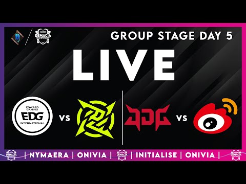 EDG vs NIP | JDG vs WBG | Demacia Cup Day 5 | Live with Nymaera and Initialise