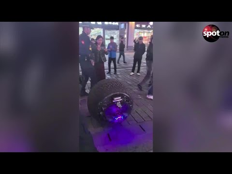 Viral "Robocop": RT-G police robot rolls through the streets