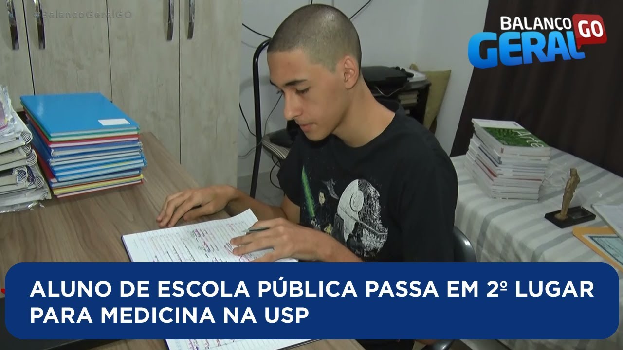 ALUNO DE ESCOLA PÚBLICA PASSA EM 2º LUGAR PARA MEDICINA NA USP
