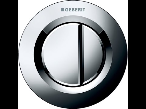 Geberit Splachovací systémy - Oddálené ovládání typ 01, pneumatické, pro 2 množství splachování, lesklý chrom 116.042.21.1