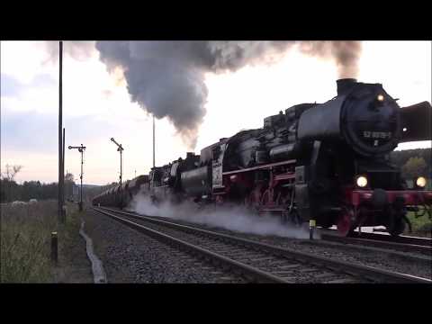 Plandampf im Werratal 2017, Alle 3 Tage, mit den Dampfloks 41 1144, 52 1360, 52 8079 und 94 1538