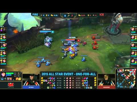 Huni reaction to getting baited - All for One Blitzcrank - All-Star 2015 - League of Legends