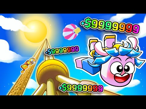จะปีนหอคอยสูง ที่จีนได้ไหม มาดูกัน! | Roblox Climb and Jump Tower