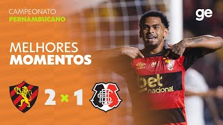SPORT 2 X 1 SANTA CRUZ  | MELHORES MOMENTOS | 7ª RODADA PERNAMBUCANO | sportv | ge.globo
