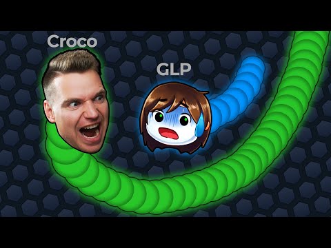 Ich schlage GermanLetsPlay in Slither.io - Slither mit Croco