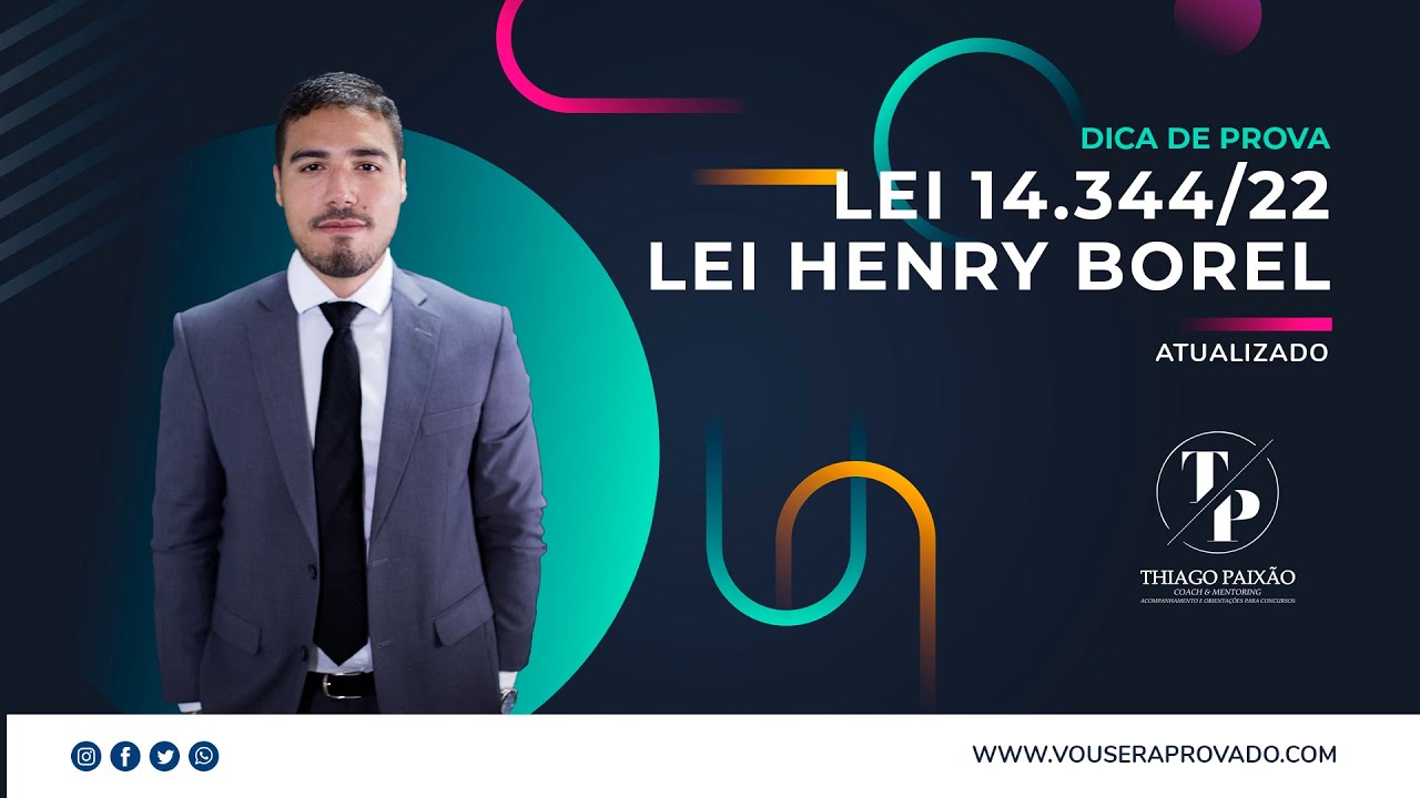 Dicas de Prova - Lei 14.344 de 2022 - Lei Henry Borel