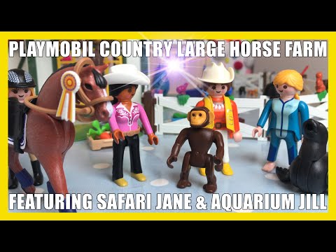 Playmobil Country Horse Farm - featuring Safari Jane & Aquarium Jill!