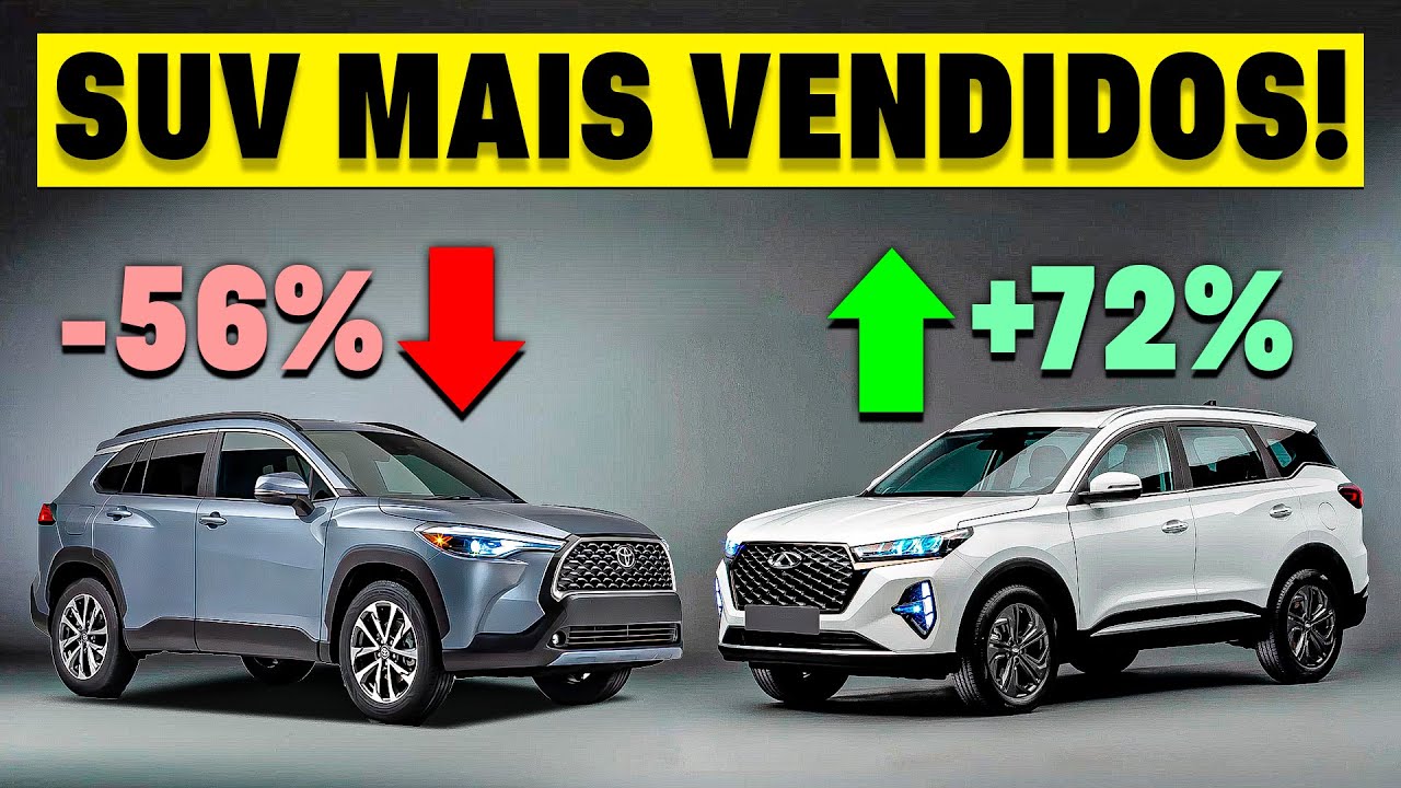 🚨 TIGGO 7 ACABA COM JEEP COMPASS! VEJA LISTA DOS SUVS MAIS VENDIDOS DO BRASIL