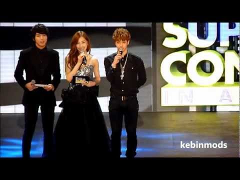 Yonghwa, Tiffany, Gikwang MC 2@ K-Pop Super Concert LA 11.10.12