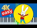Simon Theme Song Here Comes Simon Slow Easy Medium Piano Tutorial 4K