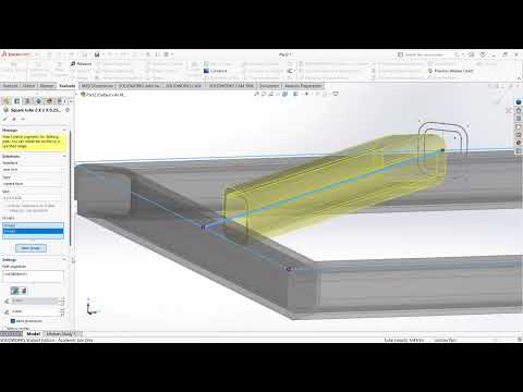 SolidWorks Weldments: The Absolute Basics for Beginners