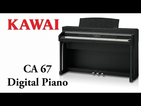 Kawai CA67 concert artist digital piano - Ebony nickel trim image 6