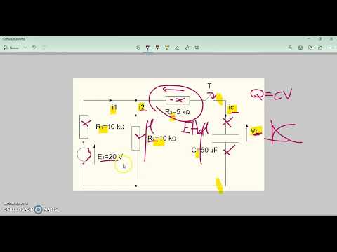 Elettrotecnica. Esercizio su Transitorio RC.