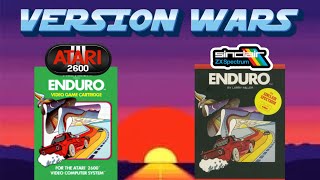 Version Wars - Enduro - Atari 2600 V Zx Spectrum